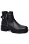 Huzey Genuine Leather Non-Slip Sole Orthopedic Women's Boots Black - 2