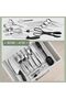 Silverware Organizer – Expandable Kitchen Drawer Organizer, Non Slip Adjustable Utensil Organizer, C - 7