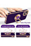 Luxury Phone Case for iPhone 14 Pro Max, Built-in Ring Holder, 360° Rotation | Flare Gadgets - 4