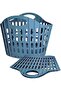 Collapsible Laundry Baskets,63L/16.6 Gallon Large Plastic Laundry Basket with Carry Handle,Spa