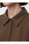 Lcw Modest Brown Modal Blended Women's Shirt Tunic - 3