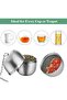 2pc Stainless Steel Tea Infusers, Extra Fine Mesh Loose Leaf Tea Steeper, Round for Mugs Teap - 4