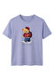 Women's Blue Teddy Bear Printed T-Shirt Life Is a Journey Comfortable Fit Cotton - 2
