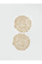 Rmz Gi̇yi̇m Farkiyla Leaf Embroidered American Service Set of 2 - 2