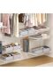 2-Pack Large Closet Storage Bins with Handles and Dividers, Foldable Fabric Organizer Boxes for Clot - 5
