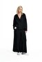 Black Draped Wide-Leg Lace-Up Trousers 19096 - 4