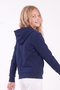 Girl's Printed Kangaroo Pocket Long Sleeve Hooded Sweatshirt - 3