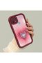 Oppo A15/A15S Compatible Pink Gradient Heart Spider Web Pattern Silicone Case