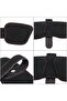 Car sun visor holder – Black – For sunglasses/glasses/cards – 1 piece - 4