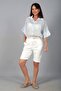 Women's Lycra Italian Cotton Shorts with Elastic Waist and Pockets - 2