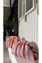 Handmade Wicker Clutch Handbag 36X19Cm) Pink Lila - 2