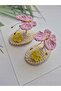 Buckle End Buckle Kelebeğim Pinterst Model Handmade 100% Cotton Anti-Allergic 2-Piece Snap Buckle Set