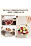 2 PCS Fruit Washing Bowl with Strainer, Kitchen Drain Container Basket, Vegetable Cleaning C - 5