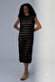 Women's Ecru Hole Detailed Openwork Knitwear Beach Dress - 4