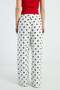 Polka Dot Tie-Waist Trousers - 8