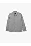 Classic Collar Long Sleeve Regular Fit Gingham Shirt - 5