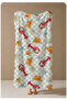 Mint Dama Seafood Lobster Crab Patterned 70X150 Beach Towel - Cotton Bath Towel - 4