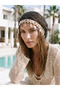 Large Size Black Hairnet with Shell and Sequin Detail Hsr2163