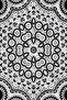 White Black Mandala Patterned 70X150 Beach Towel - Digital Printed Bath Towel - 2