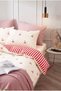Cherry Patterned Double Duvet Cover Set |   Cotton |   200X220 cm Duvet Cover, 2 Pieces 50X70 cm Pillowcases |   Stylish and Elegant - 3