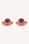 Two-Color Geometric Shaped Shiny Women's Earrings I1597Axns - 3