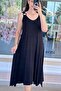 Ring Detailed Lycra Viscose Combed Cotton Dress 6Y351 - 3
