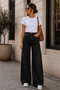 Women's High Waist Wide Leg Palazzo Jean Pants – Loose Fit