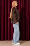 Women's Wide Sleeve Comfortable Long Modal Blouse - 3