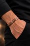 100% Pure Copper Magnetic Bracelet Silver Color Chain Detailed Adjustable Model for Men and Women - 2
