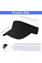 Women's sun hat black adjustable breathable unisex golf/tennis. - 5