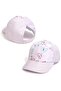 Kids' Ponytail Holder Cap - UPF 50+ Butterfly Pattern - 3