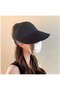 Women's sun hat wide brim foldable ponytail sports golf. - 3