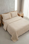 Coffee Double Bedspread with Pillowcases 240X260 cm - 2