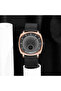 Men's Rose Gold Stainless Steel Watch, Black Mesh Band | Trnda45mm - 6