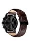 Men's Stainless Steel Black Watch, Brown Leather Band | Trnda-43mm - 4