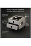 Smart LED touch bedside table, 2 drawers, wireless charging - 3
