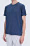 Navy Blue Regular Fit Crew Neck T-Shirt - 4