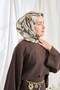 Twill Silk Scarf Bloom Silver - 2