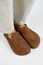 Alba Women's Leather Laceless Tan Sabo Slippers - 3