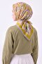 Velora Scarf Aura Floral Oil Green - 2