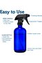 Empty Blue Glass Spray Bottle - Large 16 oz Refillable Container for Essential Oils - 2