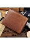 محفظة رجالية بنية اللون ( - 5