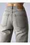 Women's Od Anthracite High Waist Mom Fit Pipe Leg Ankle Length 5-Pocket Jean Trousers - 3