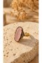 Quartz Stone Copper Ring Vintage Women's Ring Authentic Ring Natural Stone Ring