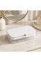 Jewelry Box with Lid for Rings, Earrings, Necklaces and Accessories Organizer – Jewelry Organizer Box with Clear Compartments White - 2