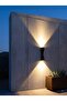 Double-Way Outdoor Sconce Black - 2