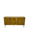 Modern Fluted Wooden Buffet/Console Table with Metal Legs - 2