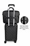 Laptop Bag with Leather Document Compartment, 17.3 Inch Large Size, Adjustable Shoulder Strap, Stylish and Lightweight for Daily Use - 6