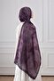Antique Floral Patterned Soft Shawl Lavender