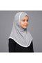 Hijab with Floral Embellishment, Elegant Modest Headscarf for Girls, Classic Cream Islamic Head Covering for Everyday and Special Occasions - 2